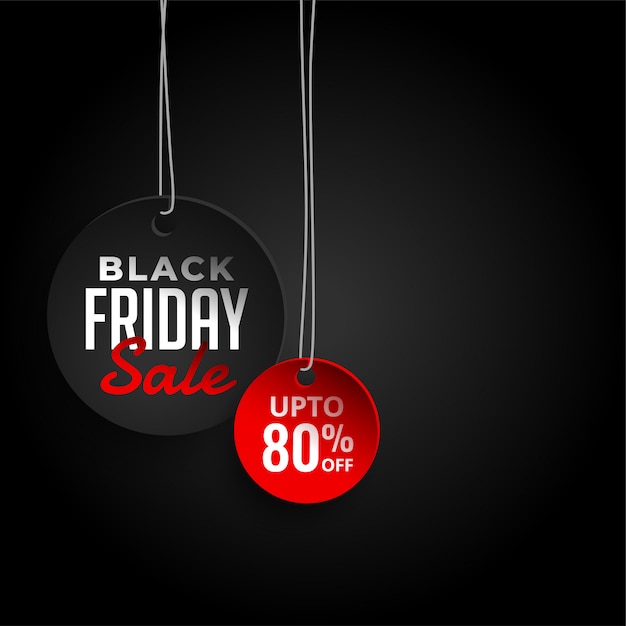 Black friday sale background with offer details