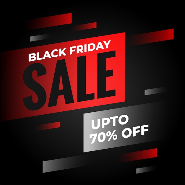 Black friday sale background with offer details