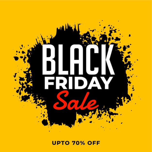 Black friday sale banner in grunge style