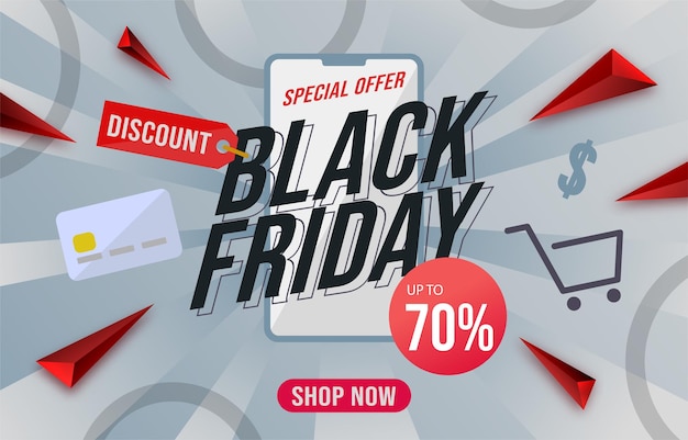 Black friday sale banner and poster