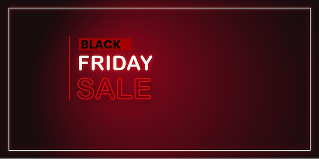 Free vector black friday sale banner in red & black for social media and business purpose free vector