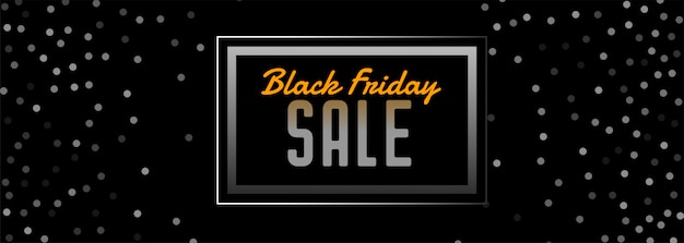 Black friday sale banner with circles shape