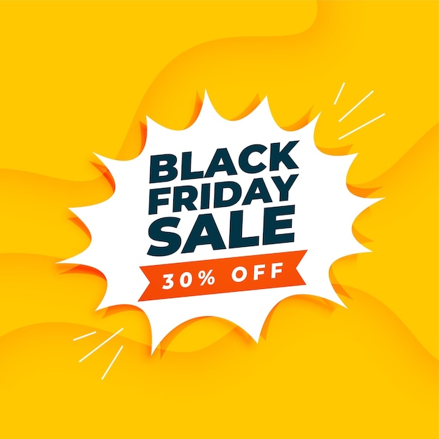 Banner di vendita del black friday con dettagli sull'offerta di sconto