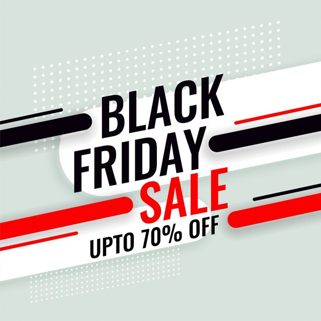 Black friday sale banner with offer details