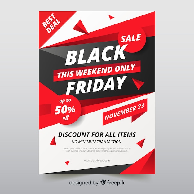 Free vector black friday sale banner