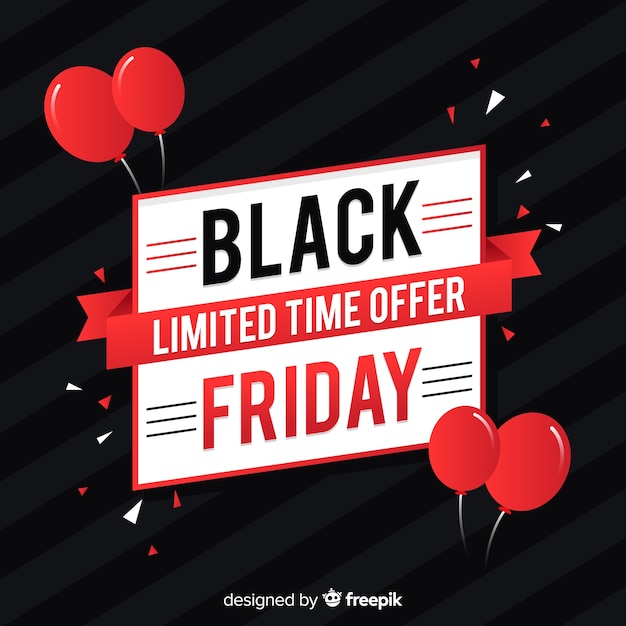 Free vector black friday sale banner