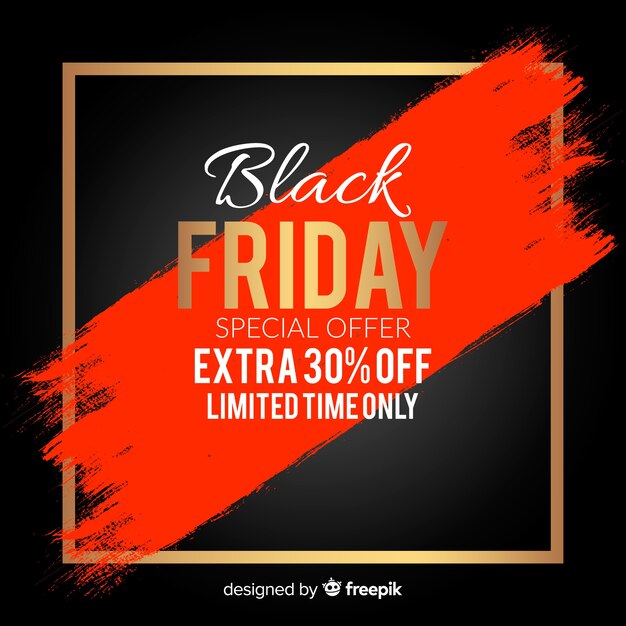 Black friday sale black and red background