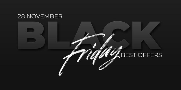 Free vector black friday sale design template. conceptual layout for web and print.