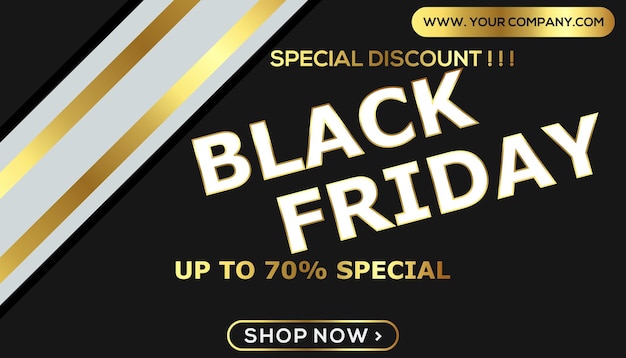 Black friday sale discount promo offer poster