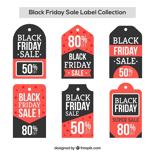 Black friday sale labels