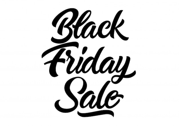 Black friday sale lettering