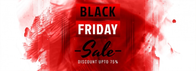 Vettore gratuito vendita del black friday banner fantastico moderno