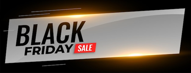 Black friday sale modern banner with text space