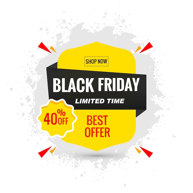 Black friday sale poster layout