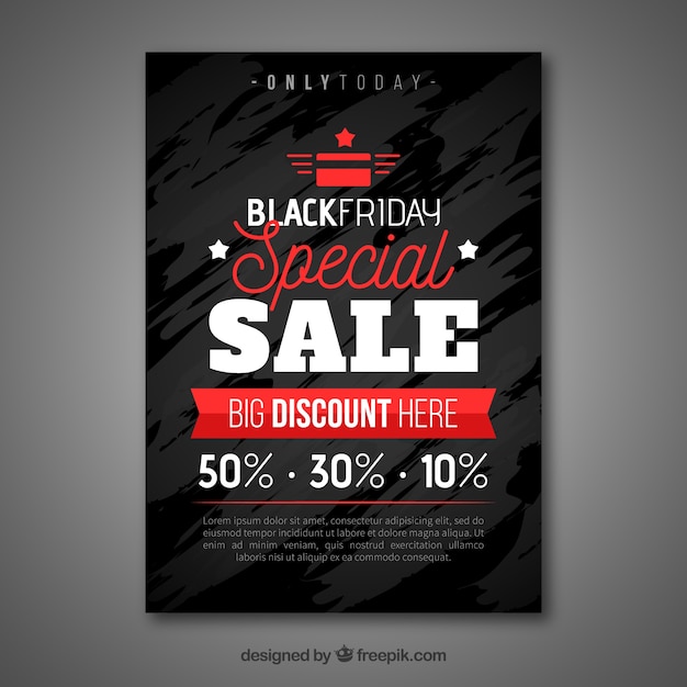 Free vector black friday sale poster