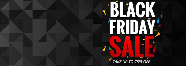 Black friday sale promotion poster or banner template