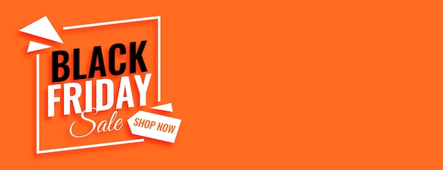 Free vector black friday sale shop now banner with text space