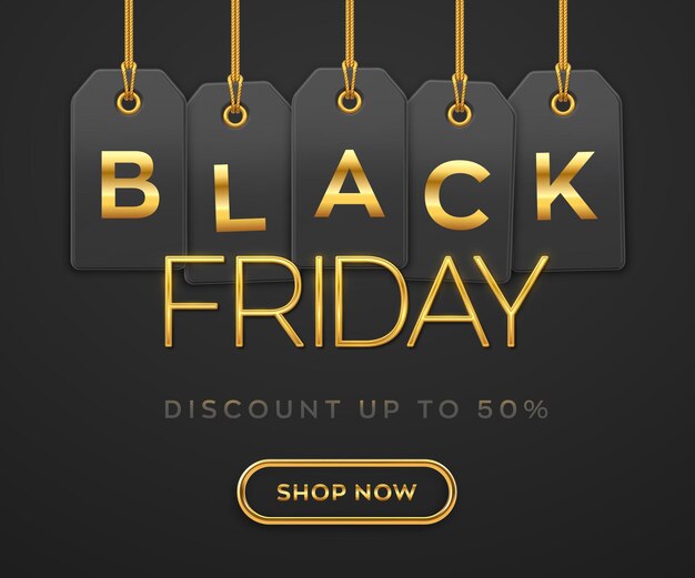 Free Vector Realistic hanging sales label collection