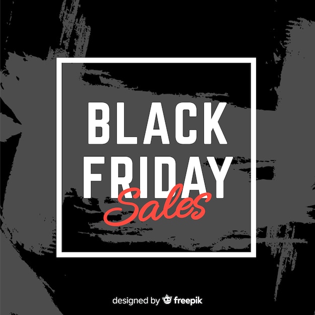 Free vector black friday sale stained background