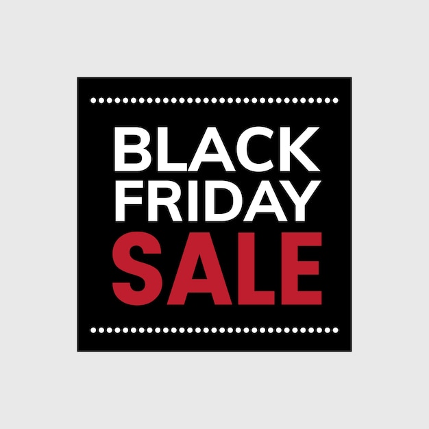 Black friday sale tag vector