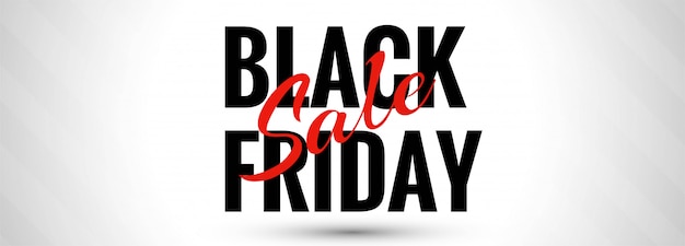 Vettore gratuito modello di vendita del black friday per banner