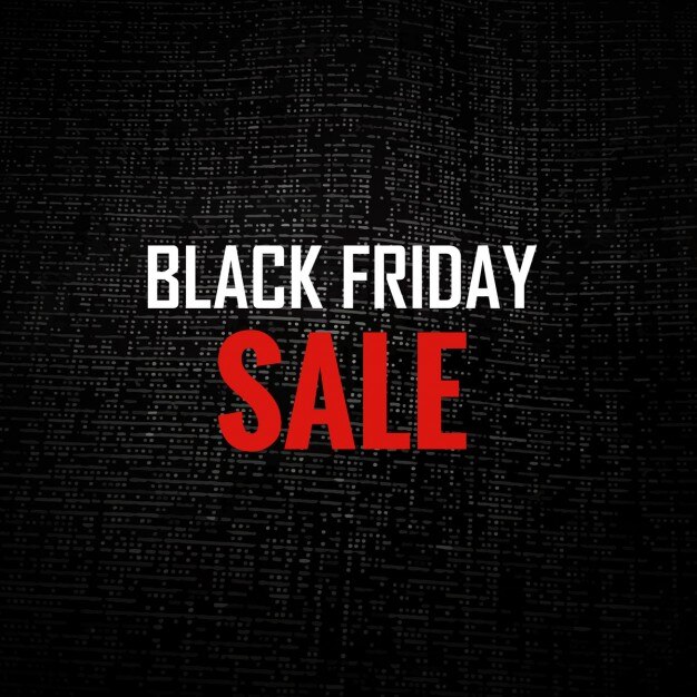 Free vector black friday sale textured background