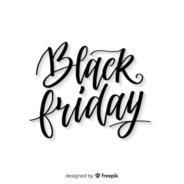 Black friday sales background with typography 