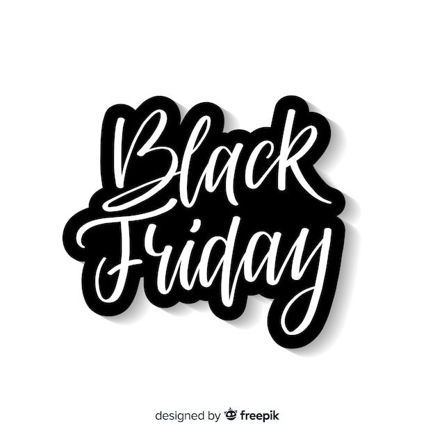 Black friday sales background with typography 