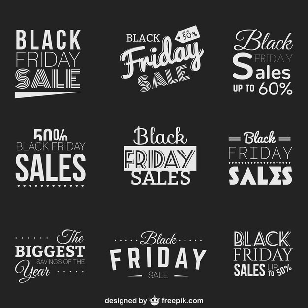 Black Friday sales badges