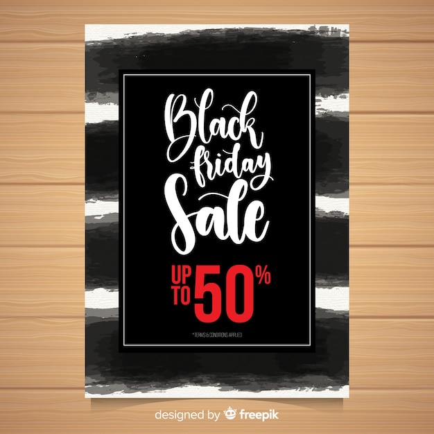 Free vector black friday sales banner template