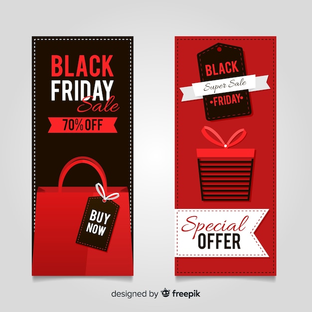 Black friday sales banner templates