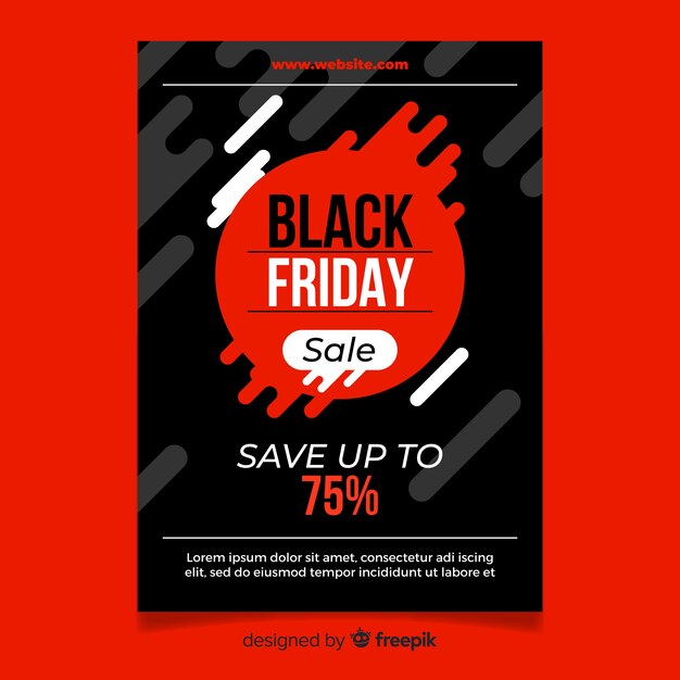 Black friday sales poster template