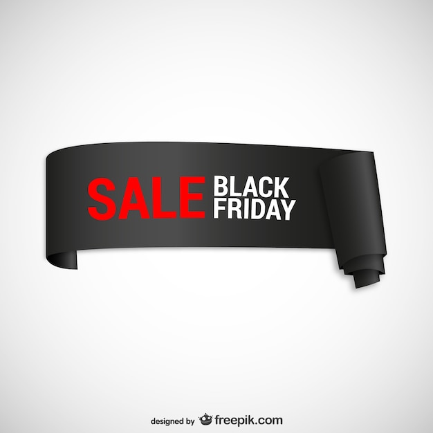 Black friday sales ribbon