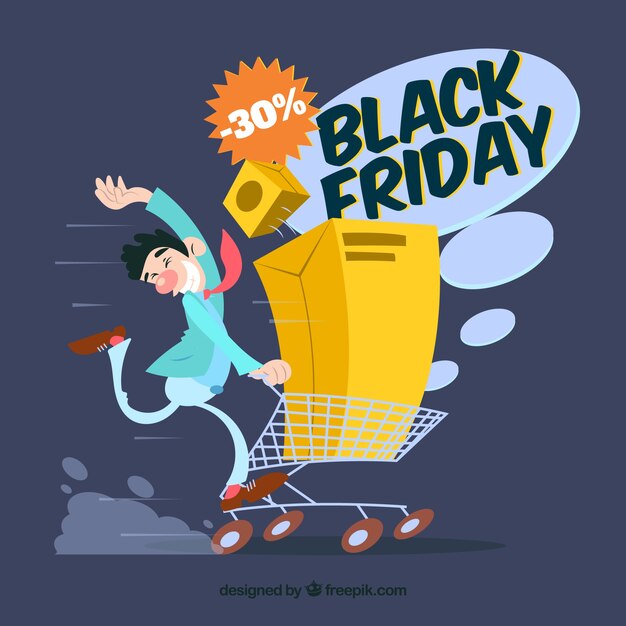 Black friday shopping background