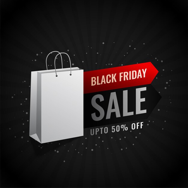 Black friday shopping sale banner