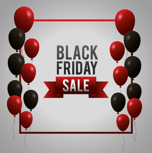 Free vector black friday shopping sales background