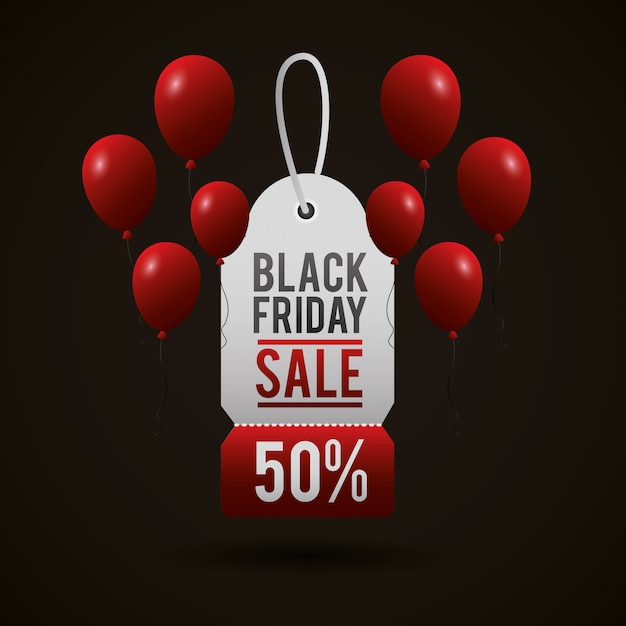 Free vector black friday shopping sales background