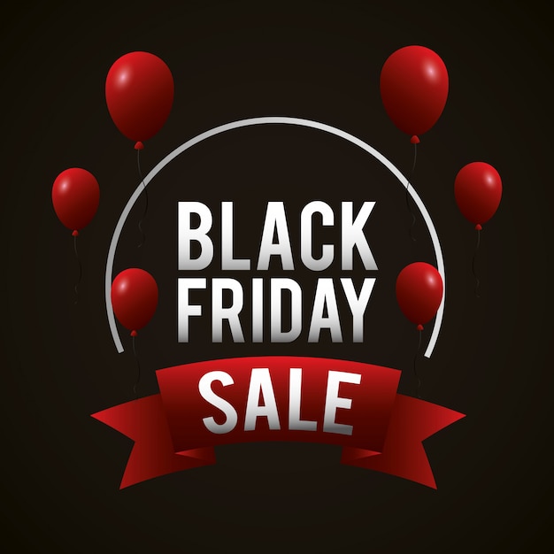 Free vector black friday shopping sales