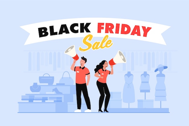 Free vector black friday super sale design template