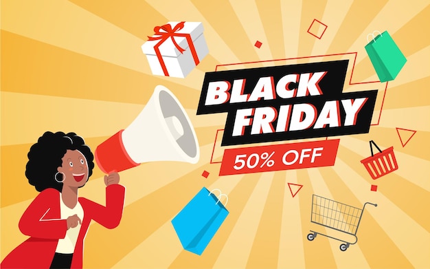 Black friday super sale design template