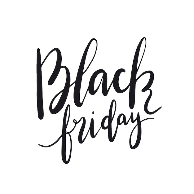 Black Friday typography style vector