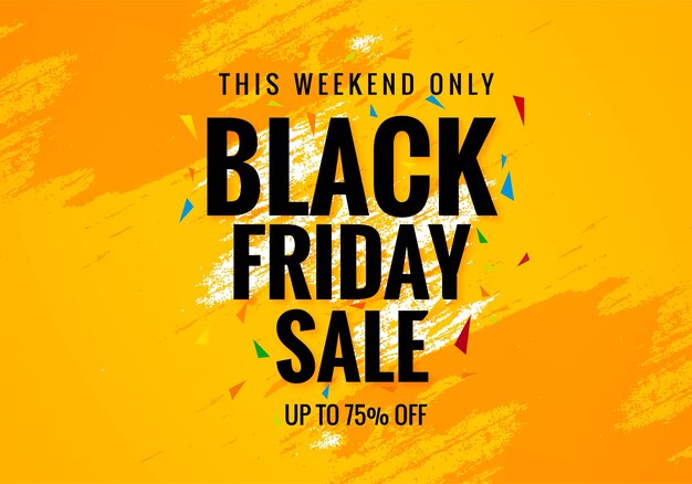 Black friday weekend sale poster