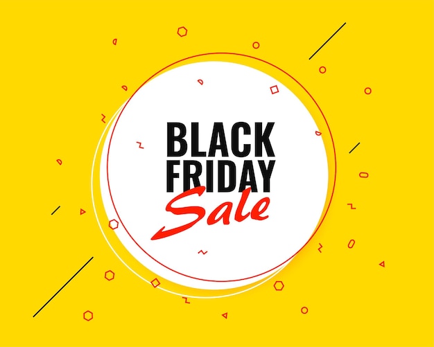 Black friday yellow memphis style sale background