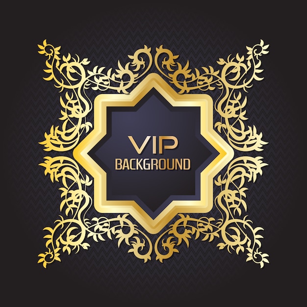 Free vector black and gold background design