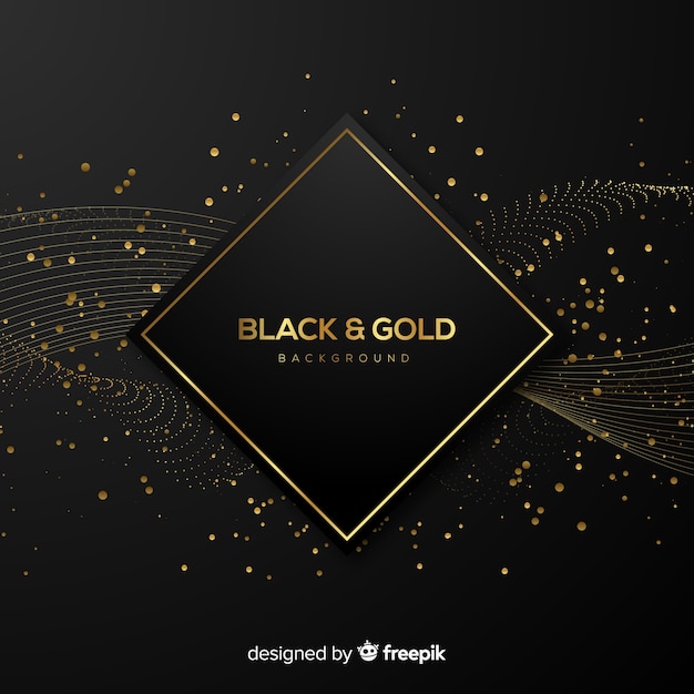 Black and gold background