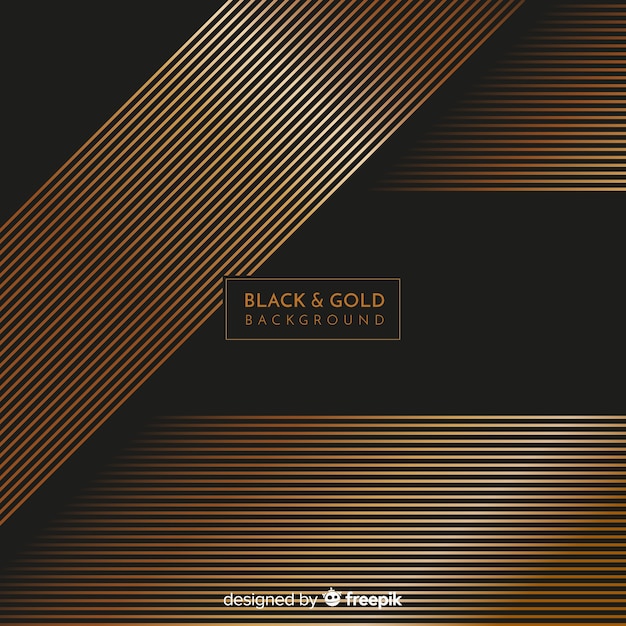 Free vector black and gold background