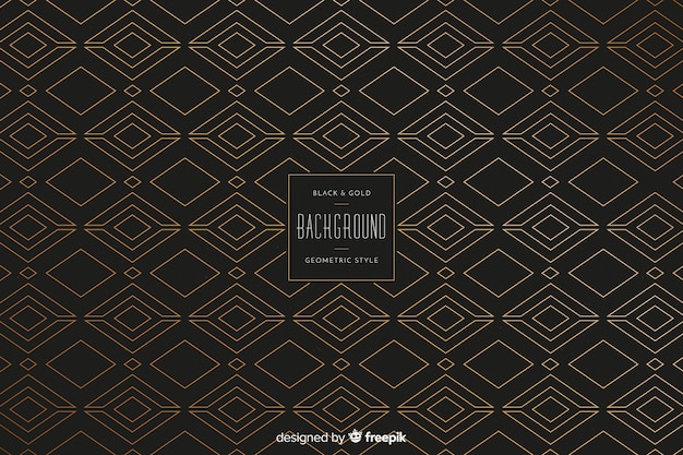 Free vector black and gold background