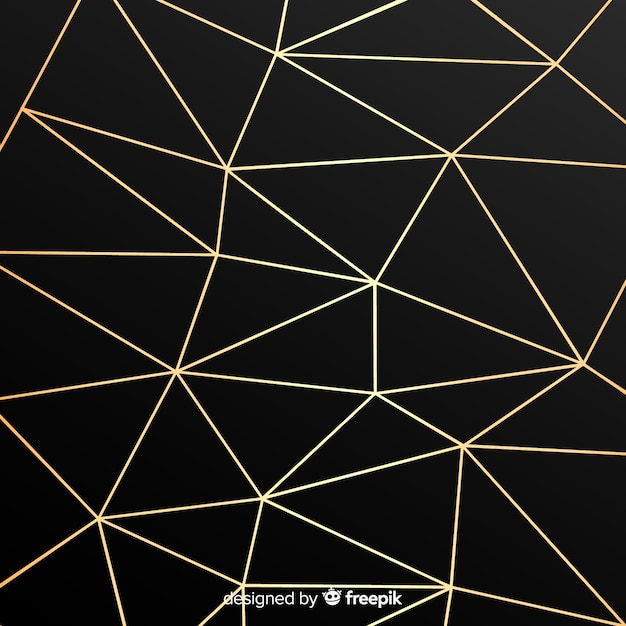 Free vector black and gold background