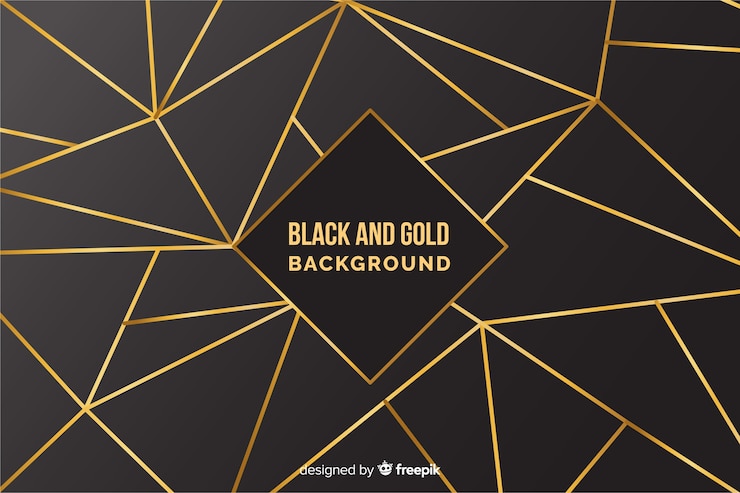 Free Vector black and gold background