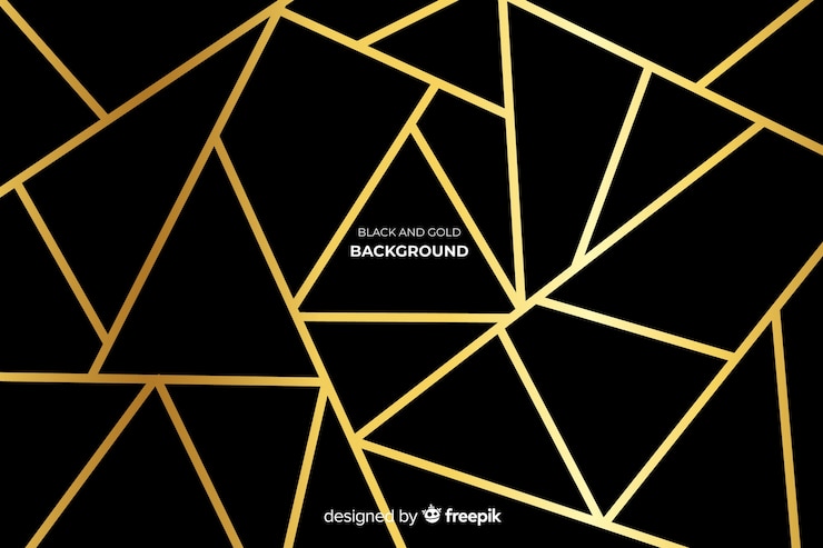 Free Vector black and gold background